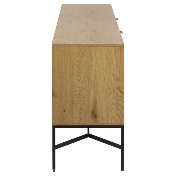 Komoda Jaipur dąb/czarny - ACTONA